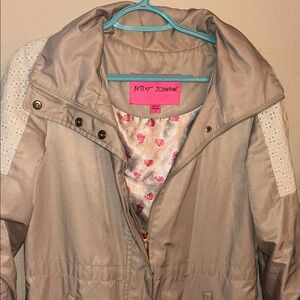 Betsey Johnson  trench coat women’s snatched waist size S